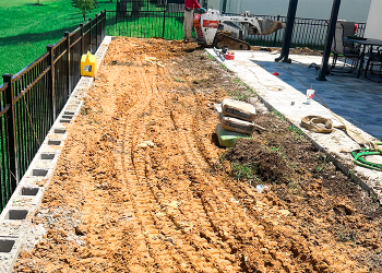 pavers, insulated roof and artificial grass