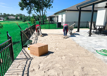 pavers, insulated roof and artificial grass
